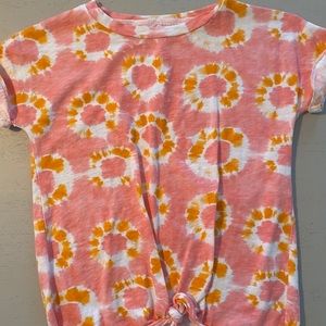 J. Crew Crewcuts orange/pink tie-dye shirt
